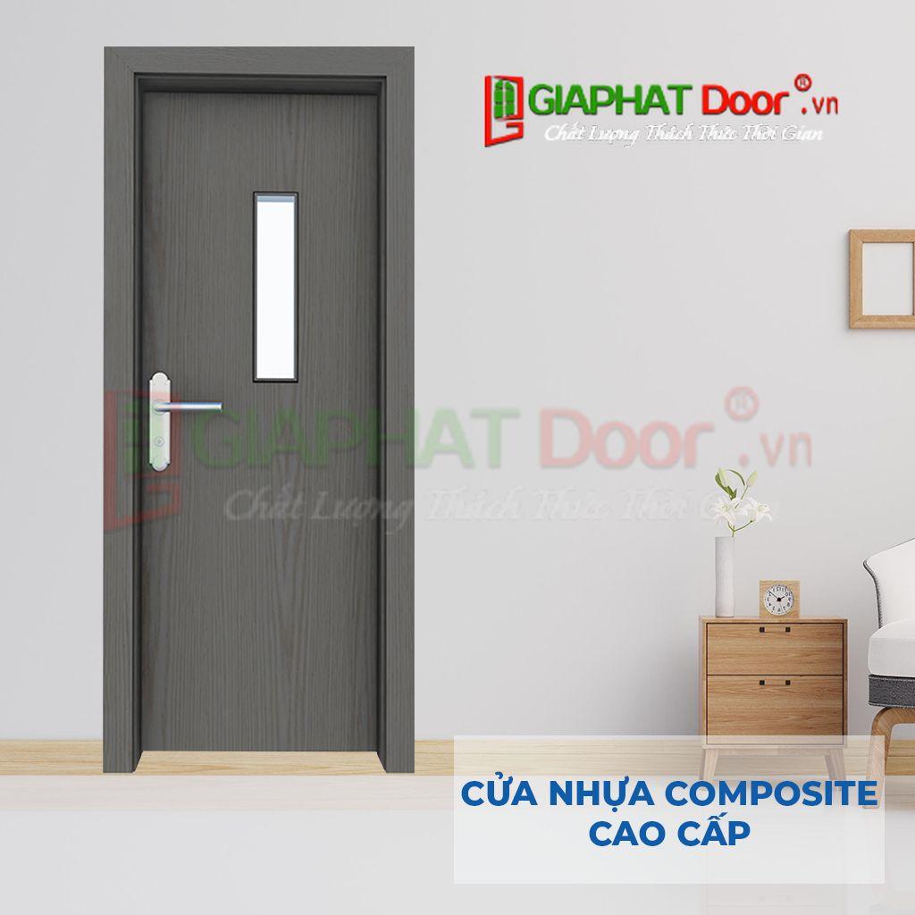 Cửa nhựa gỗ composite 1 cánh đẹp