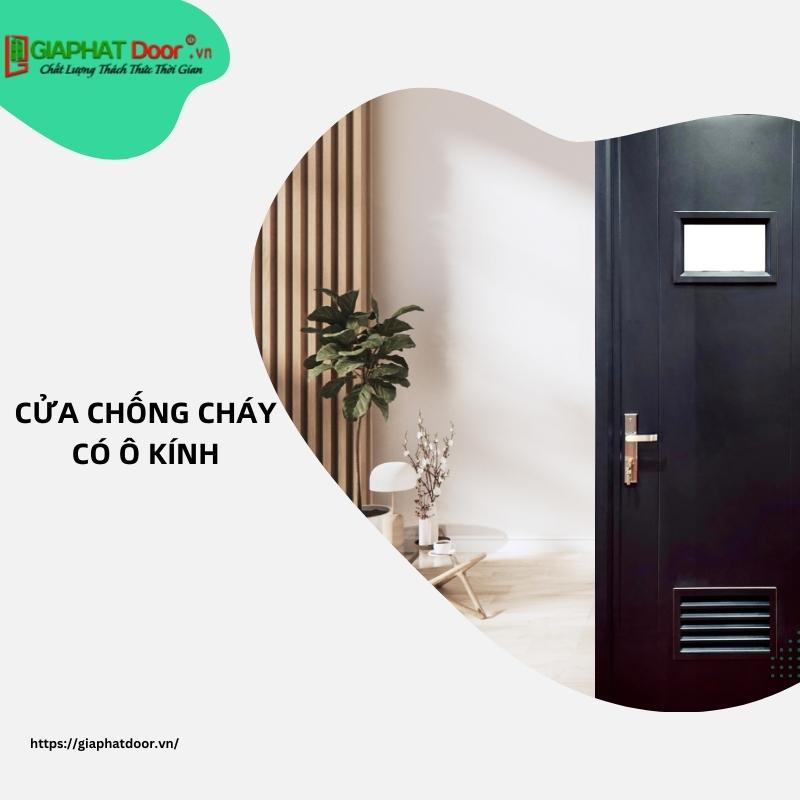 Cửa chống cháy có ô kính