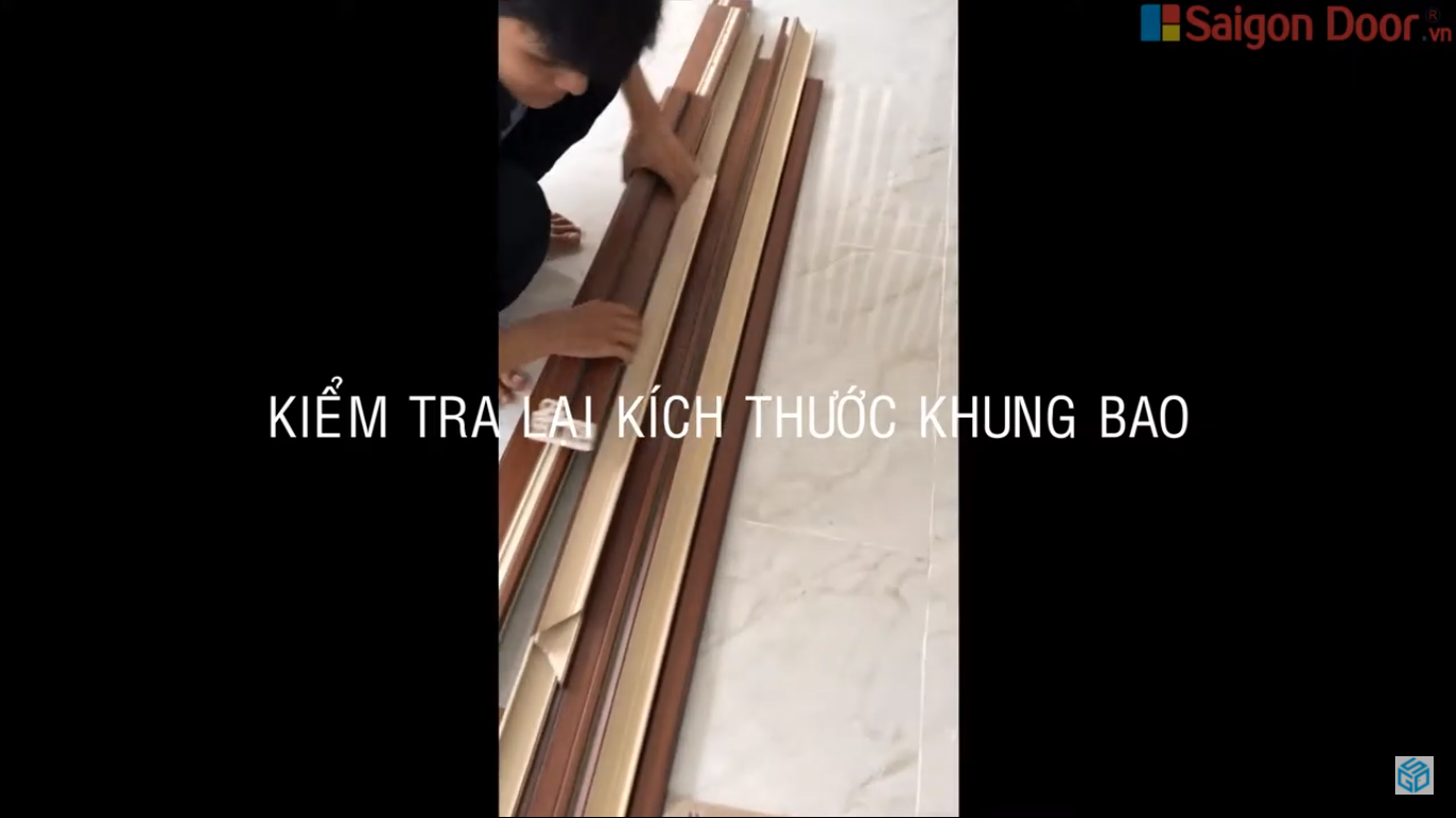 Kiểm tra lại kích thước cánh cho phù hợp với khung bao