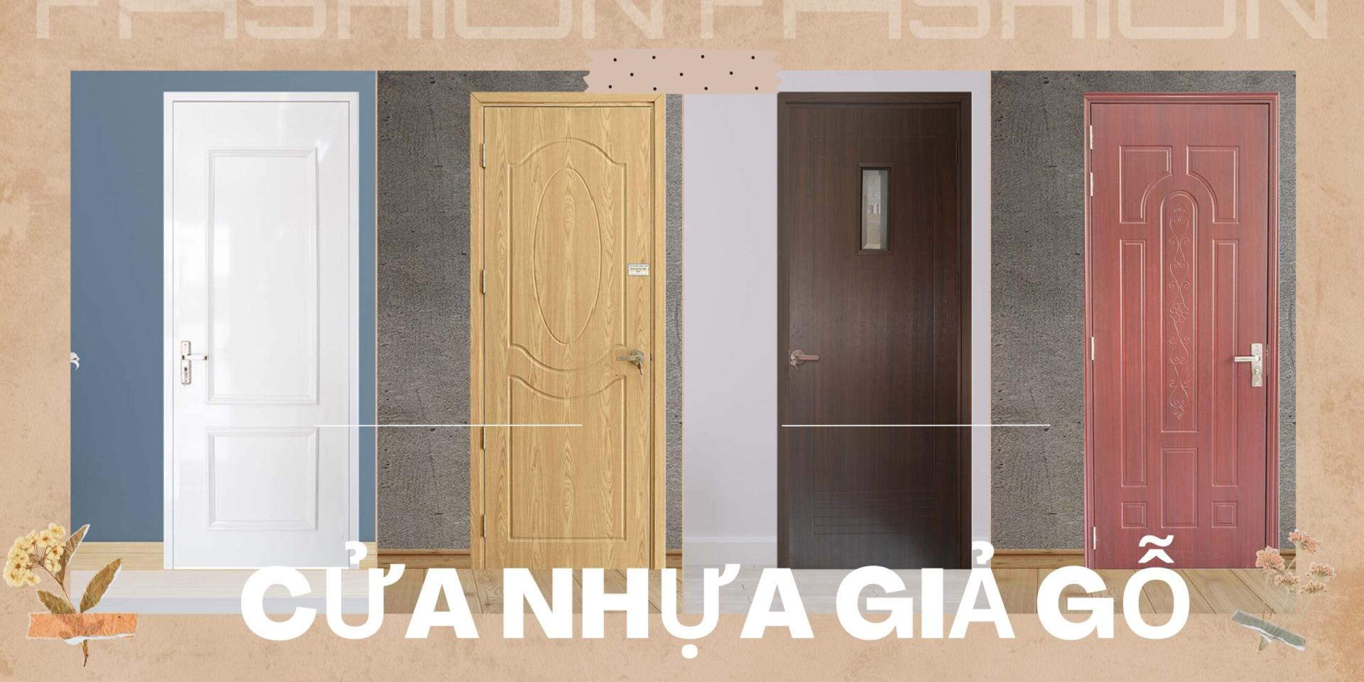 Cửa nhựa giả gỗ có lợi thế về giá thành hơn cửa gỗ tự nhiên 