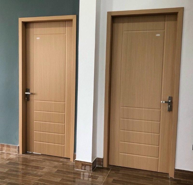 Cửa nhựa giả gỗ PVC có kết cấu đơn giản cùng giá thành rẻ