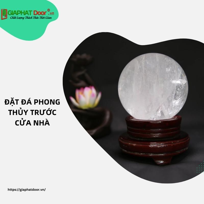 Đặt đá phong thủy trước cửa nhà