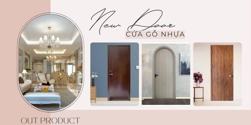 Gợi ý mẫu cửa gỗ nhựa cho phong cách nội thất Tân Cổ Điển