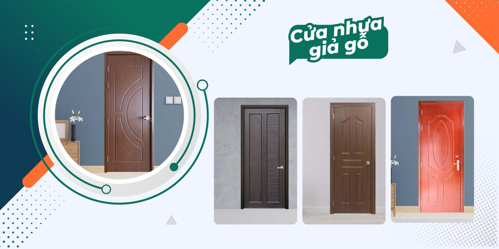 Gợi ý mẫu cửa nhựa giả gỗ cho phong cách cổ điển