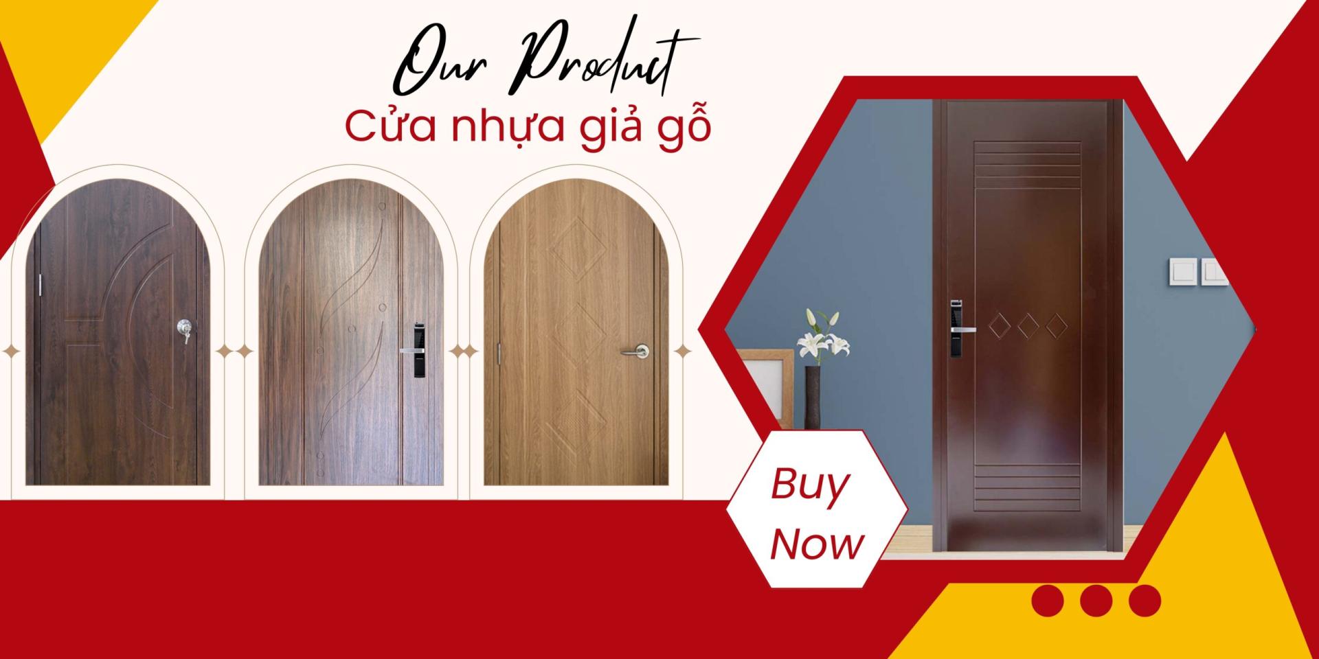 Gợi ý mẫu cửa nhựa giả gỗ cho phong cách truyền thống