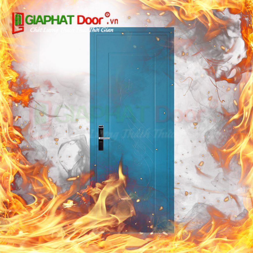 Cửa nhựa gỗ cháy chậm Composite với khả năng ngăn cháy tốt