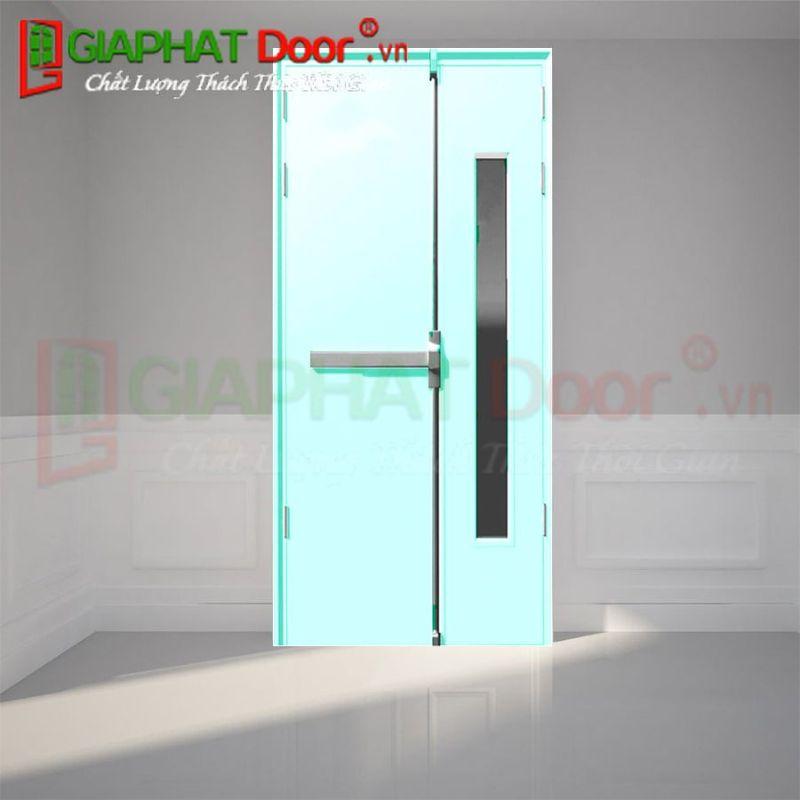 Lắp đặt cố định phần khung cửa chống cháy 