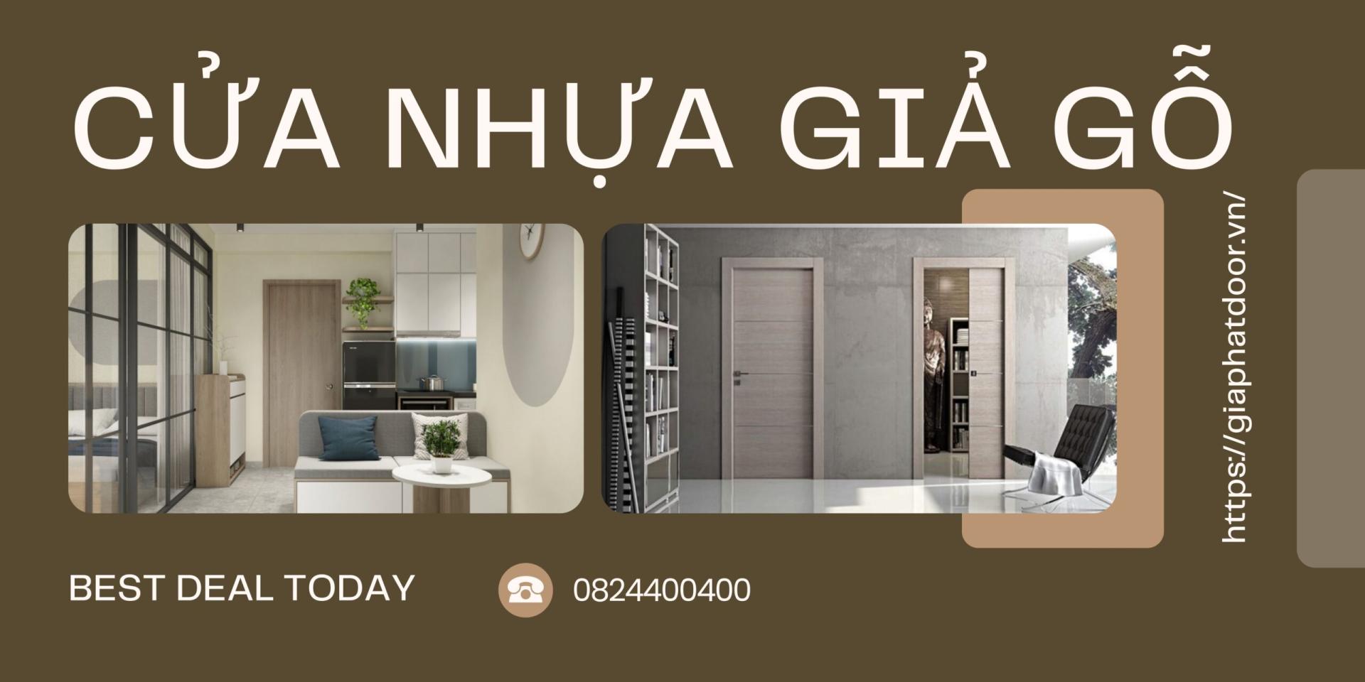 Lựa chọn cửa nhựa giả gỗ sáng màu theo chức năng căn phòng