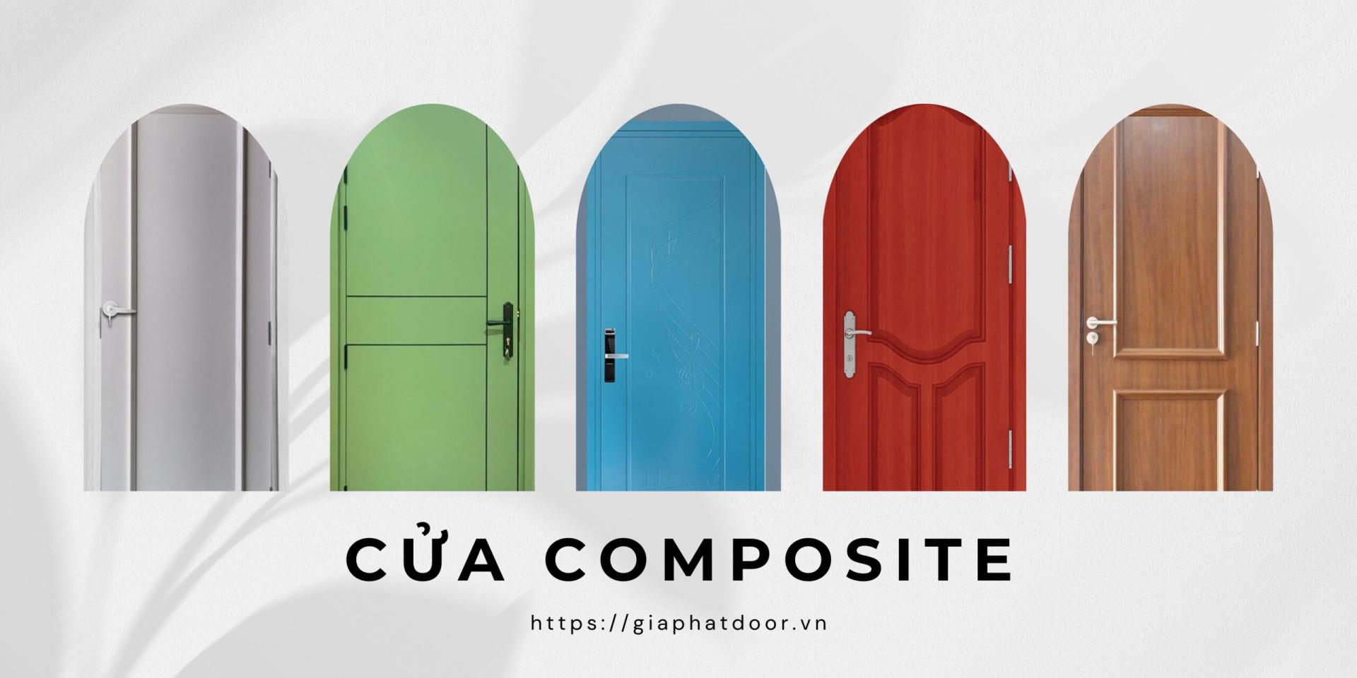Mẫu cửa composite An Giang theo màu sắc Ngũ hành 