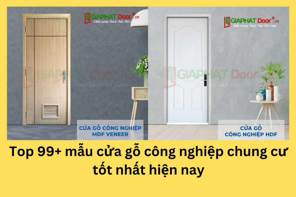 Mẫu cửa gỗ công nghiệp chung cư