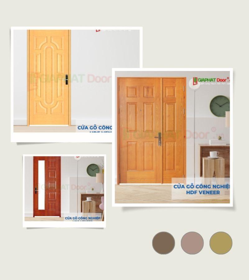 Mẫu cửa gỗ công nghiệp được sản xuất bởi Gia Phát Door