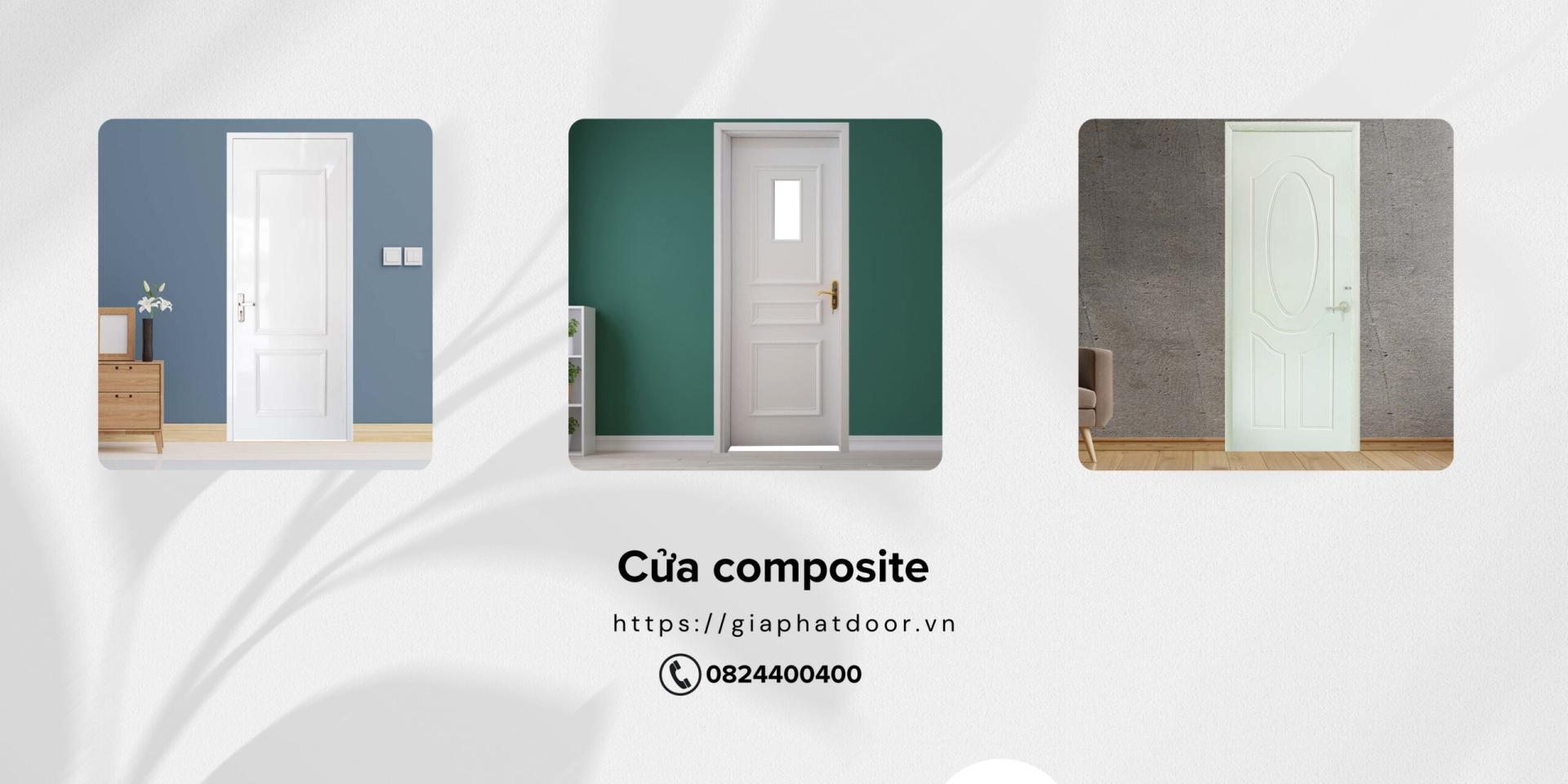 Mẫu cửa màu composite Long An màu trắng cho mệnh Kim