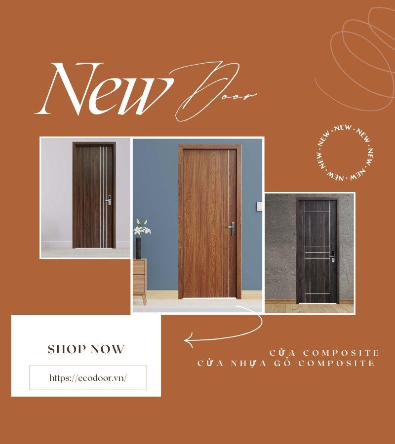Mẫu cửa nhựa composite Hàn Quốc cho văn phòng