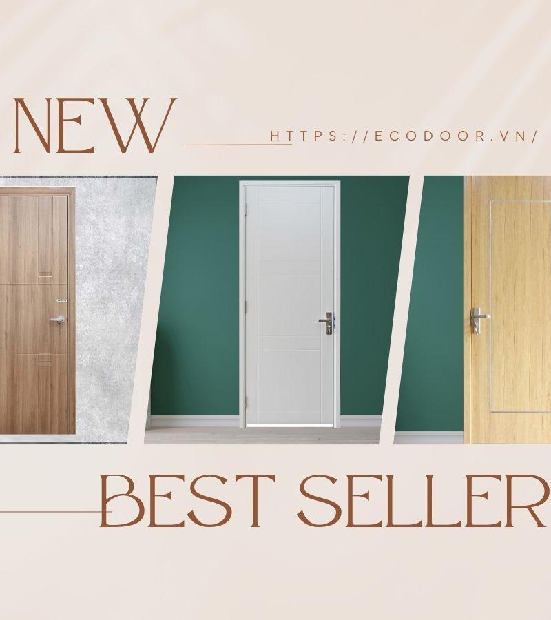 Mẫu cửa nhựa gỗ composite cho nhà vệ sinh