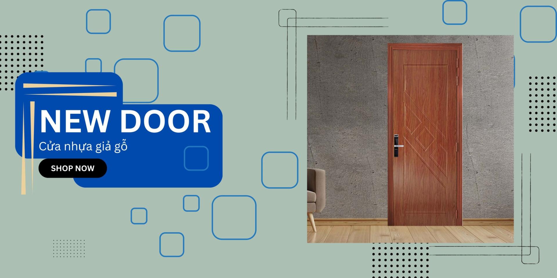 Mẫu cửa nhựa vân gỗ 1 cánh sang trọng, thanh lịch cho mọi ứng dụng