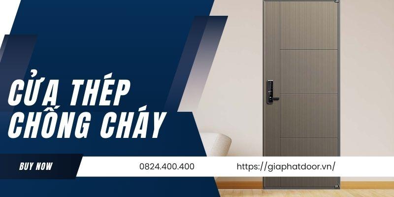 Mẫu cửa thép chống cháy đạt chuẩn chất lượng PCCC được sản xuất bởi Gia Phát Door