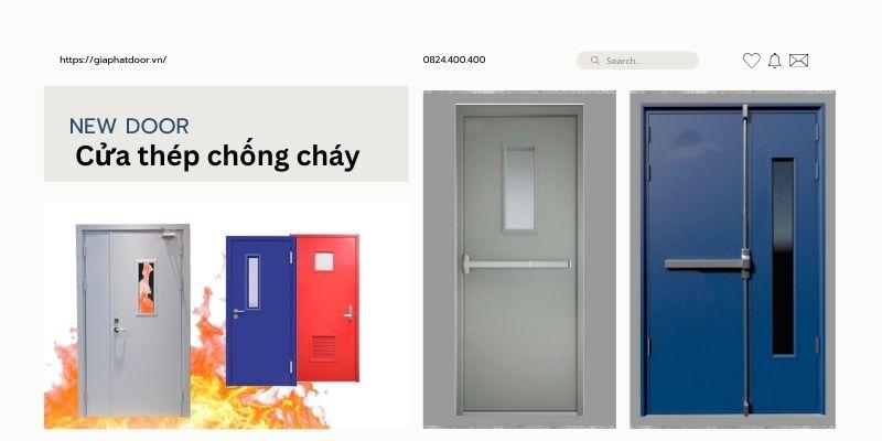 Mẫu cửa thép chống cháy được SaigonDoor phân phối tại Hồ Chí Minh
