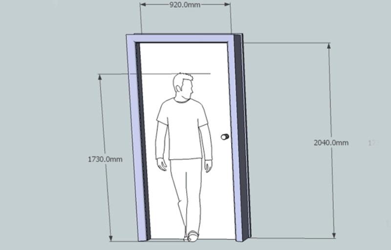 Mức giá cửa nhựa giả gỗ tại tỉnh Long An còn phụ thuộc vào kích thước