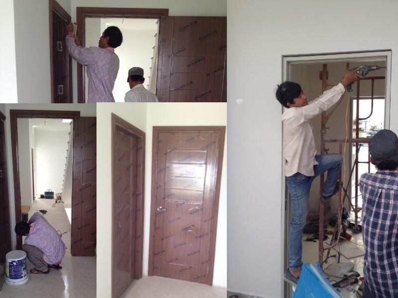 thi công cửa nhựa ABS Hàn Quốc 