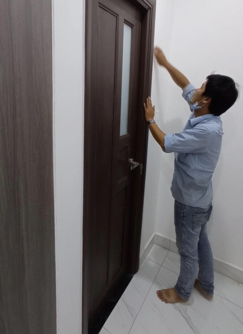 cửa nhựa giả gỗ tại tỉnh An Giang Quy trình thi công lắp đặt cửa nhựa giả gỗ tại GiaPhatDoor