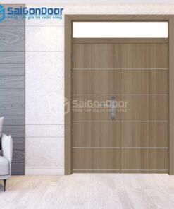 Cửa Gỗ HDF Laminate 2P1R10 FIX-MDFL-SGD