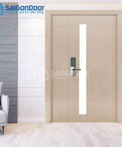 Cửa Gỗ HDF Melammine 2P1G1-MDFM-SGD