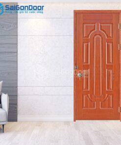 Cửa Gỗ HDF Veneer 19-Xoan Đào-HDFV-SGD