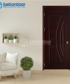 Cửa Gỗ HDF Veneer 1K Căm Xe 3-HDFV-SGD
