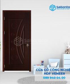 Cửa Gỗ HDF Veneer 1K Căm Xe 3-SGD