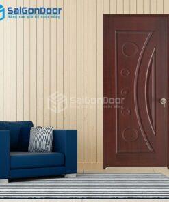Cửa Gỗ HDF Veneer 1K-Căm Xe-HDFV-SGD