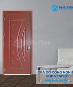 Cửa Gỗ HDF Veneer 1K-xoan dap-SGD