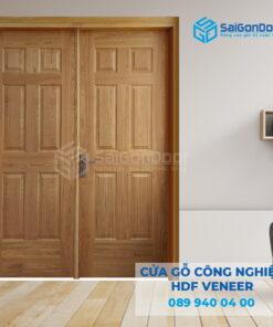 Cửa Gỗ HDF Veneer 2 canh 12A-ASH-SGD