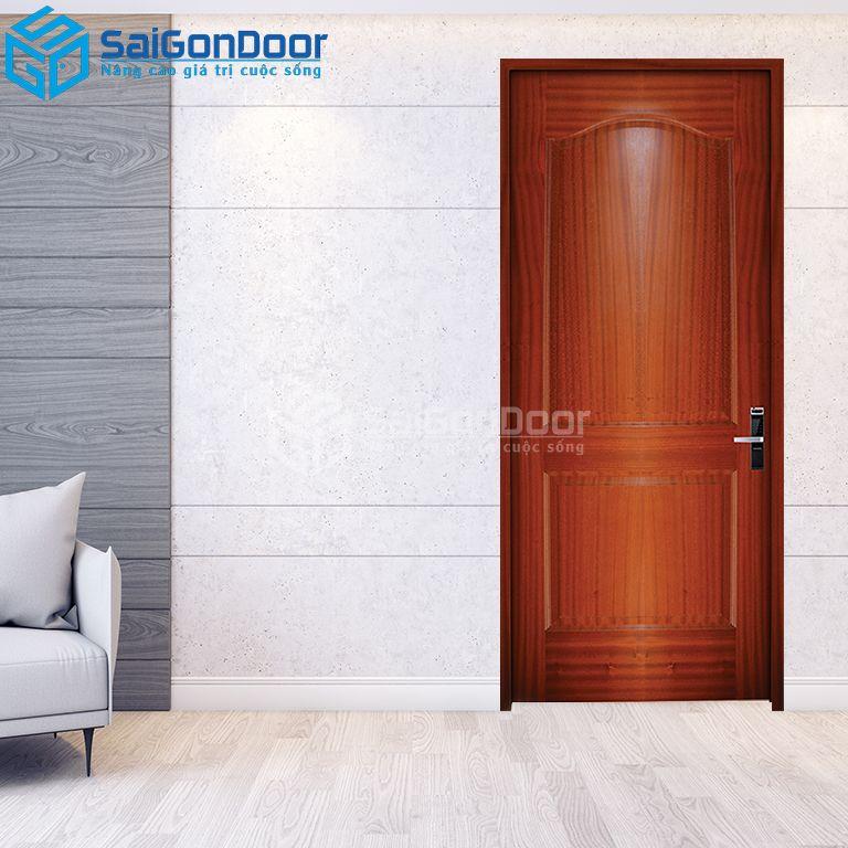 Cửa Gỗ HDF Veneer 2A-Căm Xe-HDFV-SGD