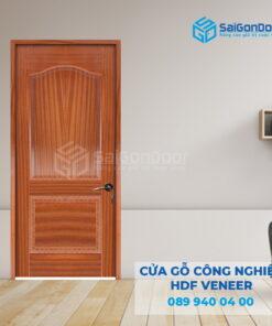 Cửa Gỗ HDF Veneer 2A-sapele 2-SGD