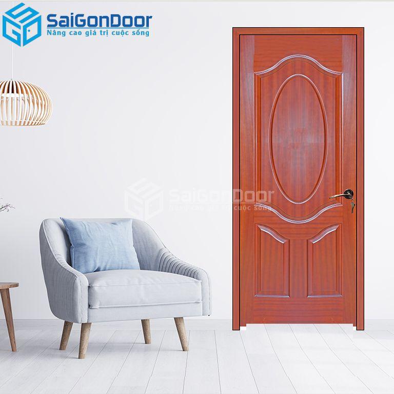 Cửa Gỗ HDF Veneer 3A-Căm Xe-HDFV-SGD