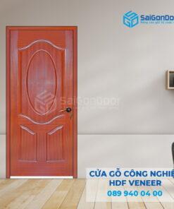 Cửa Gỗ HDF Veneer 3A-Căm Xe-SGD