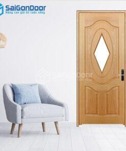 Cửa Gỗ HDF Veneer 3AG1-oak-HDFV-SGD