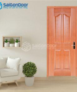 Cửa Gỗ HDF Veneer 4A-Xoan Đào 2-HDFV-SGD