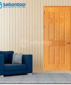 Cửa Gỗ HDF Veneer 6A-Sồi-HDFV-SGD