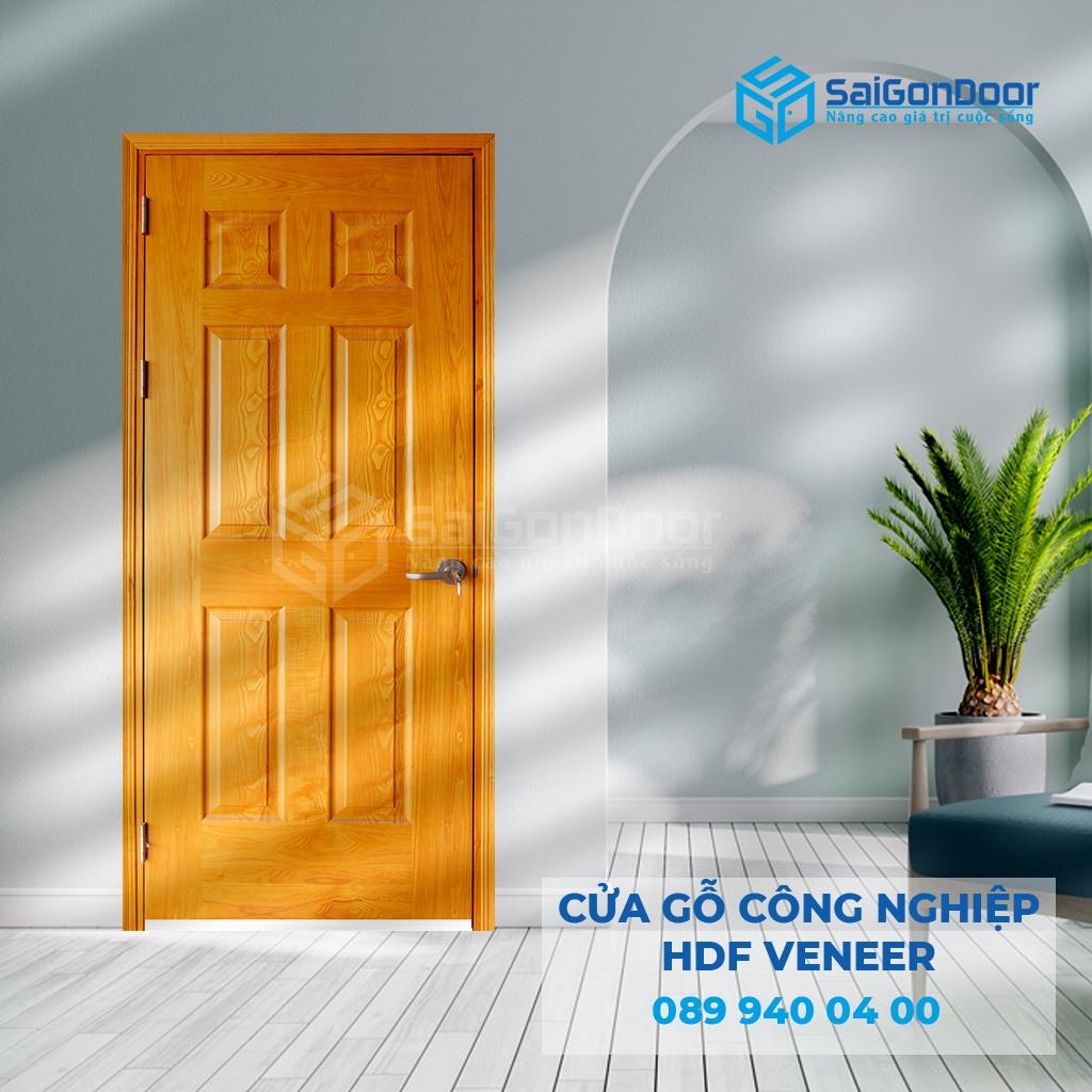 Cửa Gỗ HDF Veneer 6A-ASH-SGD