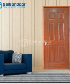 Cửa Gỗ HDF Veneer 6A-Xoan Đào-HDFV-SGD