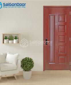 Cửa Gỗ HDF Veneer 6B-Căm Xe 2-HDFV-SGD