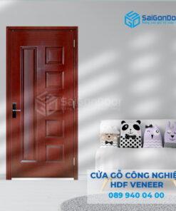 Cửa Gỗ HDF Veneer 6B-Căm Xe 2-SGD