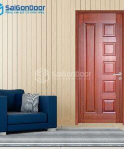 Cửa Gỗ HDF Veneer 6B-Căm Xe 3-HDFV-SGD