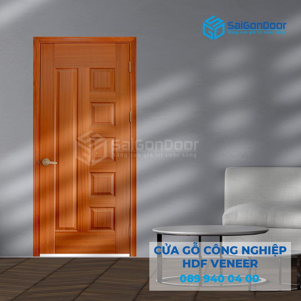 Cửa Gỗ HDF Veneer 6B-sapele 2-SGD