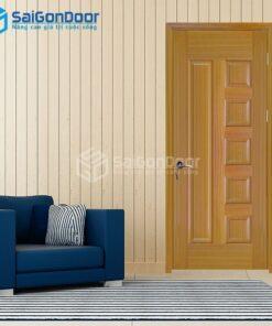 Cửa Gỗ HDF Veneer 6B-sapele 3-HDFV-SGD