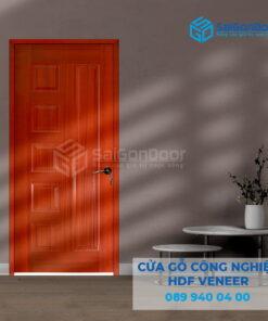 Cửa Gỗ HDF Veneer 6B-Xoan Đào-SGD