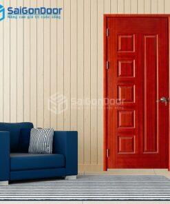 Cửa Gỗ HDF Veneer 6B Xoan Đào 2-HDFV-SGD
