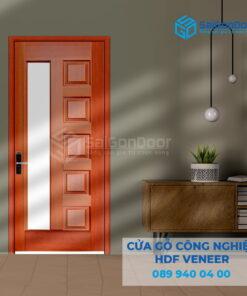 Cửa Gỗ HDF Veneer 6GL-Căm Xe 5-SGD