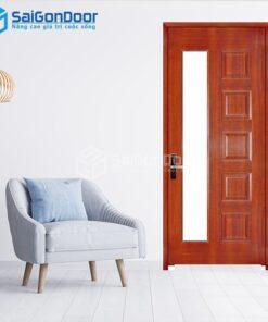 Cửa Gỗ HDF Veneer 6GL-Căm Xe 7-HDFV-SGD